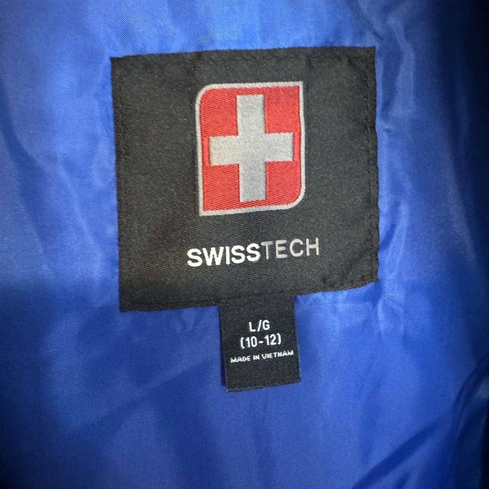 Swiss Tech Kids Bright Blue Puffer Coat - Picture 9 of 11